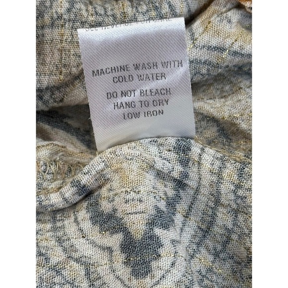 Vici Paisley Print Tassel Tie Long Sleeve Blouse Top Small Boho Chic - Picture 8 of 13